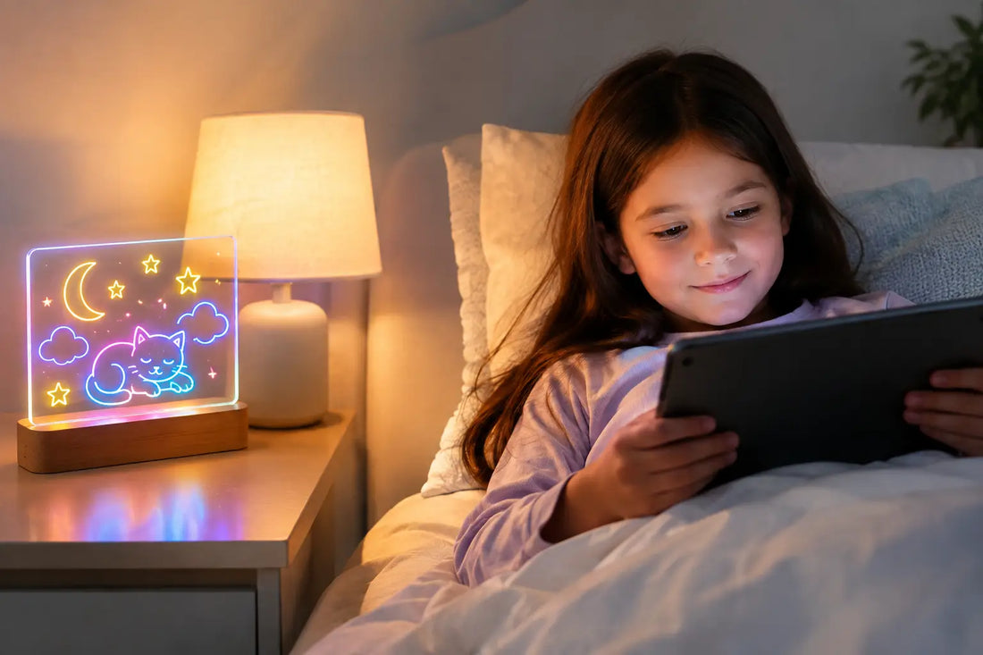 Soft Lamp Versus Tablet Bedtime: A Kinder Choice