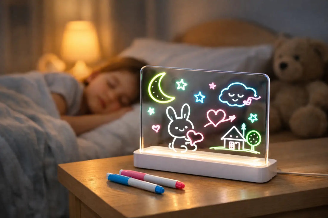 Kids Message Board With Light for Calmer Bedtimes