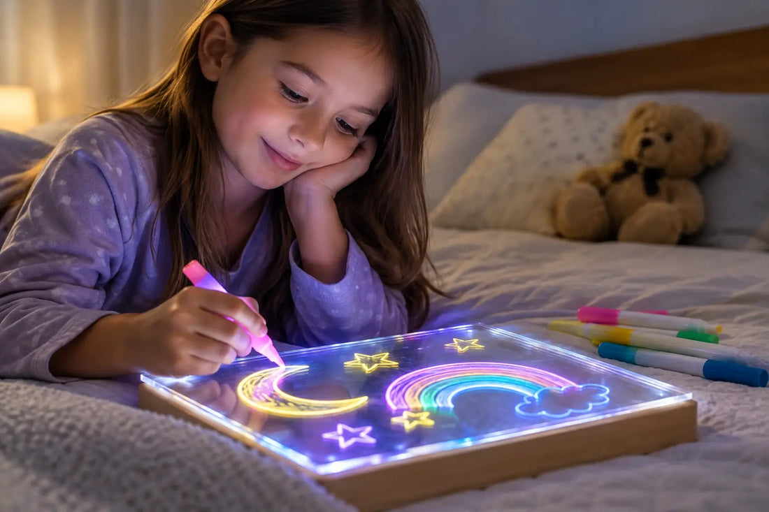 Set Up a Kids Glow Board for Calmer Bedtime