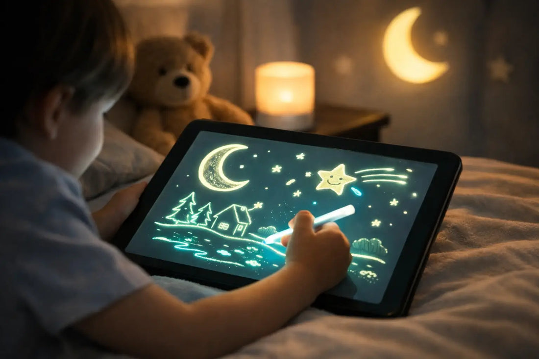 Night Light Drawing Board for Calmer Bedtime