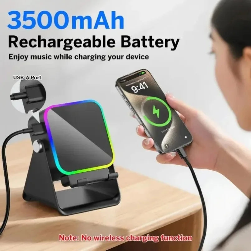 Portable RGB Speaker Phone Stand