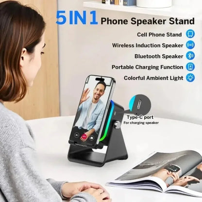 Portable RGB Speaker Phone Stand